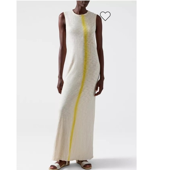 ATM Anthony Thomas Melillo Dresses & Skirts - ATM Anthony Thomas Melillo Slub Jersey Sleeveless Maxi Dress Stone/Mustard XS